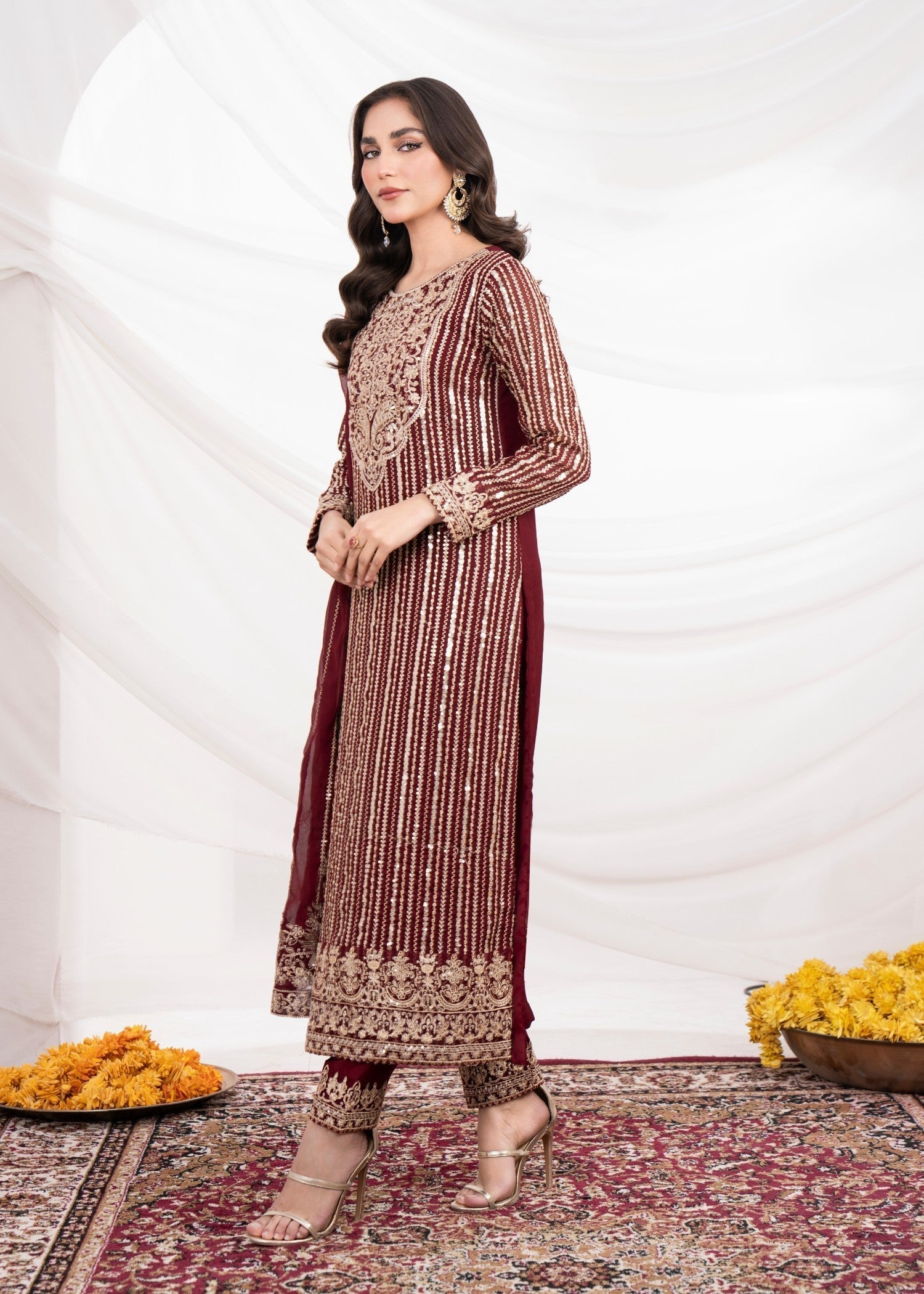 Agha Jaan Mahvish Women 3pcs