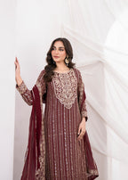 Agha Jaan Mahvish Women 3pcs
