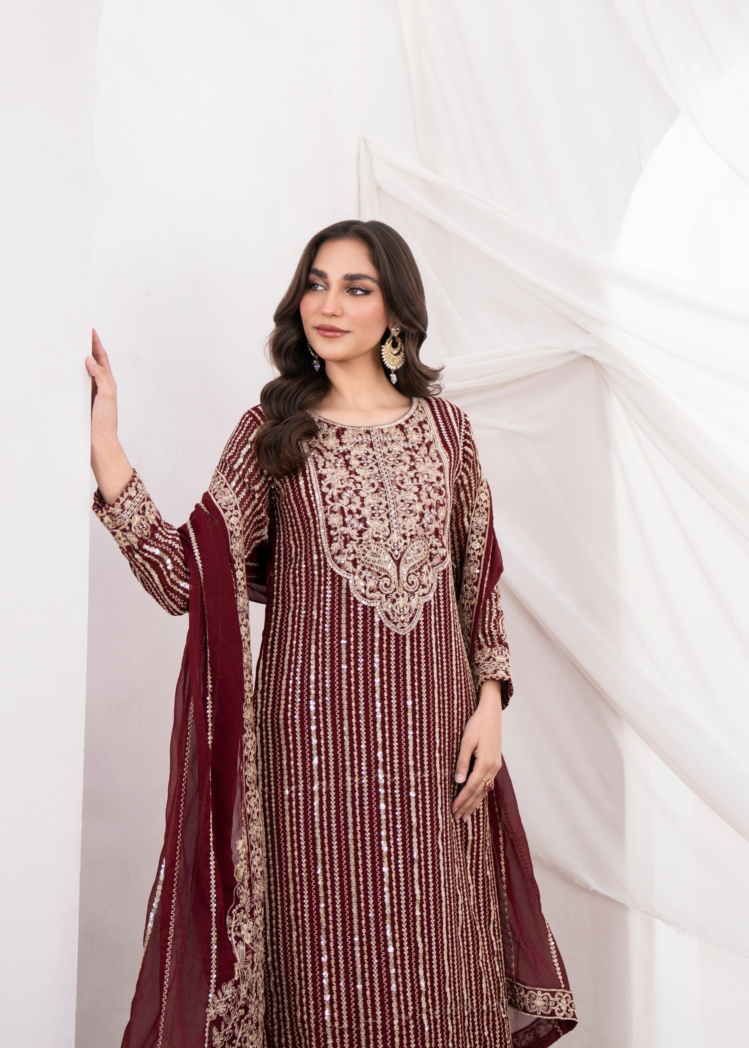 Agha Jaan Mahvish Women 3pcs