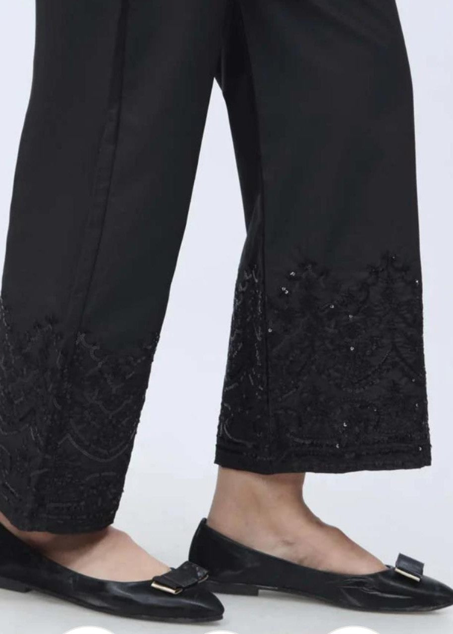 Rangeenz EMBROIEDERD BELL TROUSER MIIB BLACK Women 1pcs
