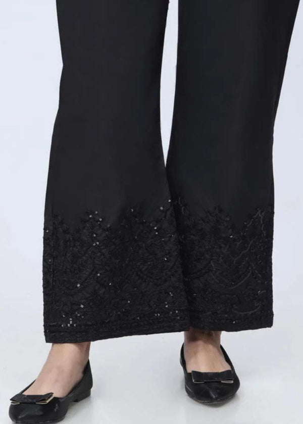 Rangeenz EMBROIEDERD BELL TROUSER MIIB BLACK Women 1pcs