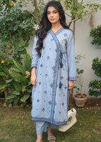 AYLA STUDIO Solid Embroidered Co=ord set EAE210105 Samaa Women 2pcs