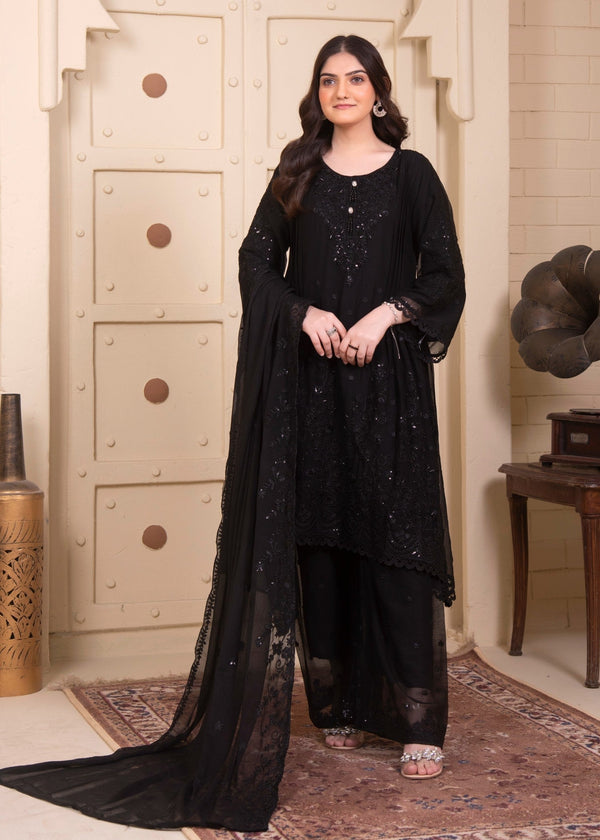 Rangoon Clothing Mehar Midnight Black Women 3pcs