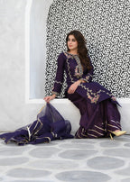 Miss & Mrs Purple Hajra Women 3pcs