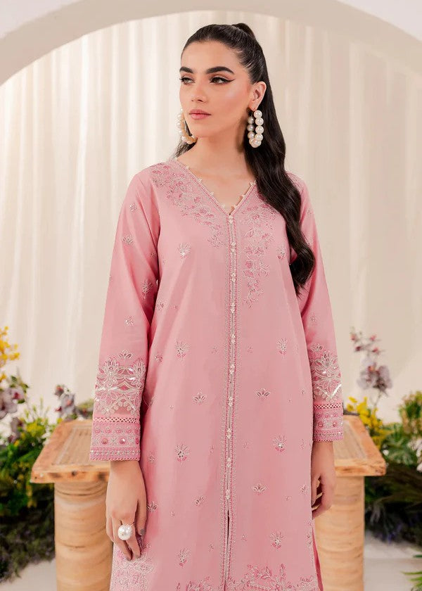The Turkish Wear DASTAK T PINK SUIT Women 2pcs