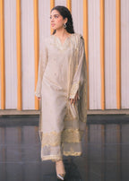 Rang-e-Haya Sandali pearl white Women 3pcs