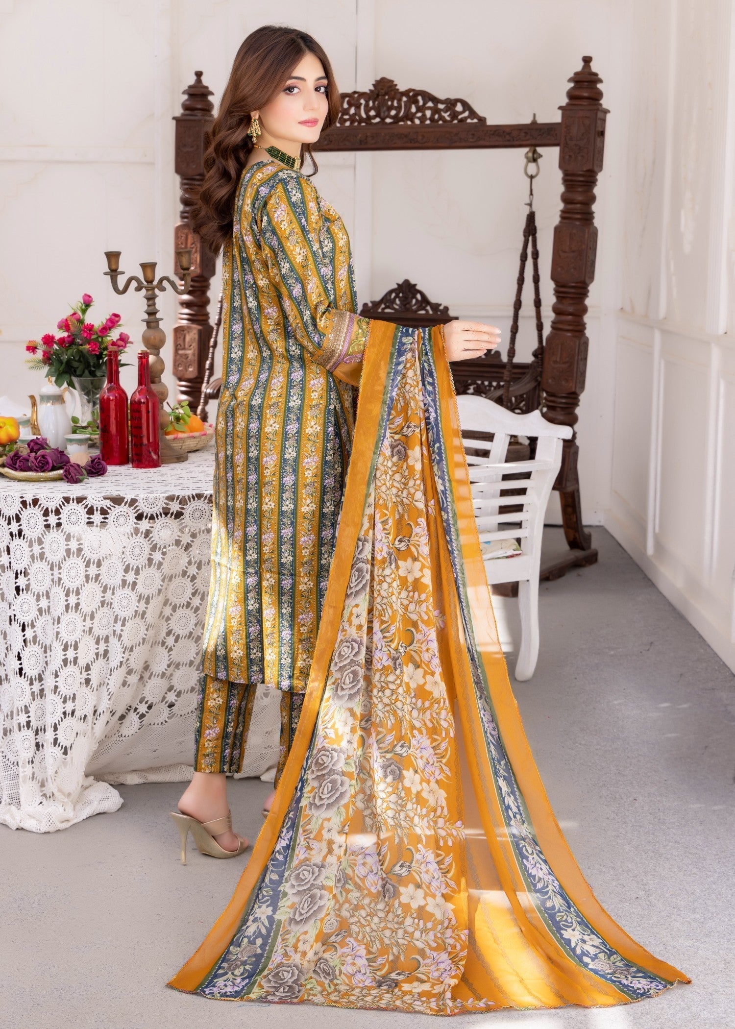 Polawn PD 24 405 A NAYAB PRET LAWN COLLECTION Women 3pcs