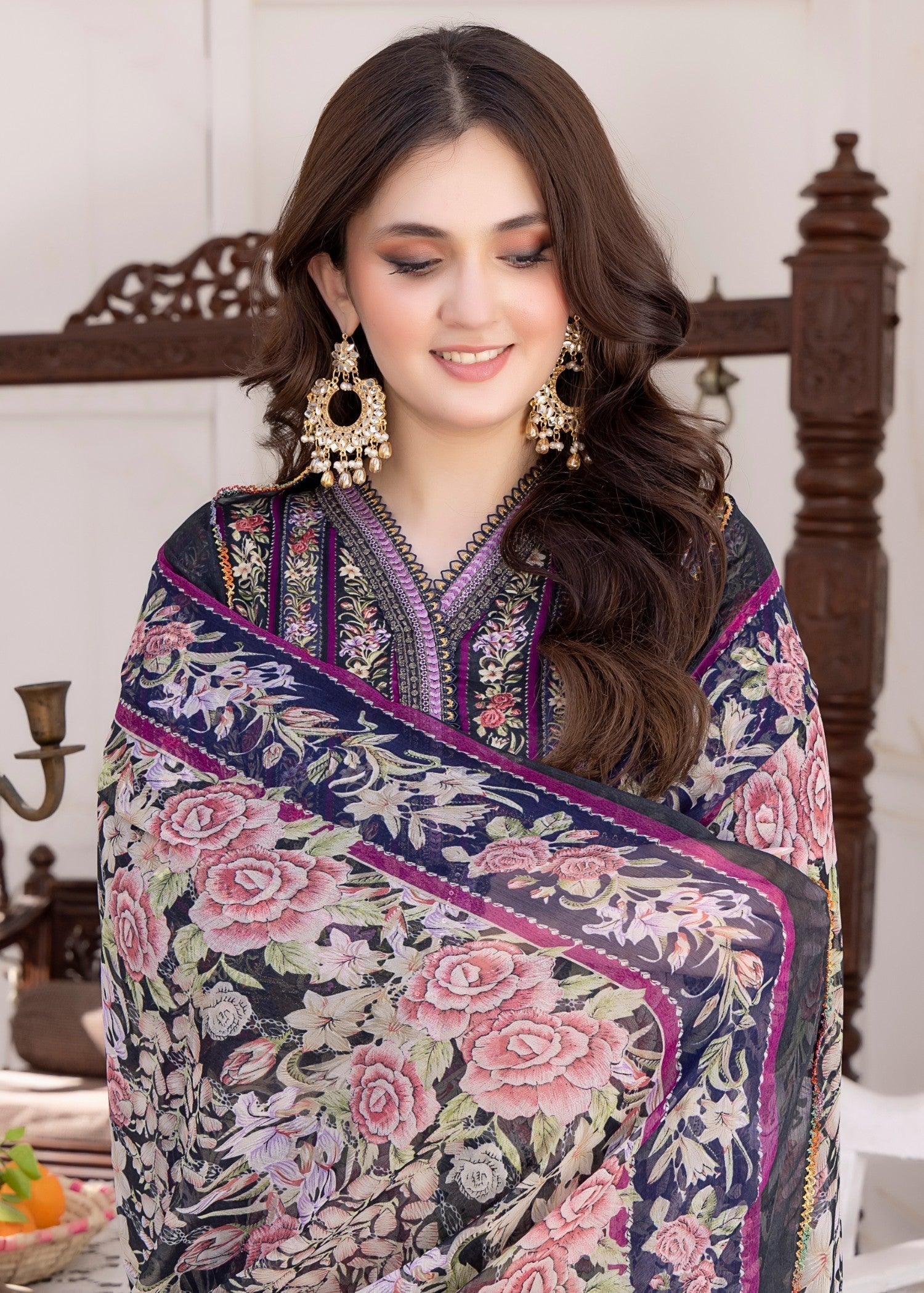 Polawn PD 24 405 B NAYAB PRET LAWN COLLECTION Women 3pcs