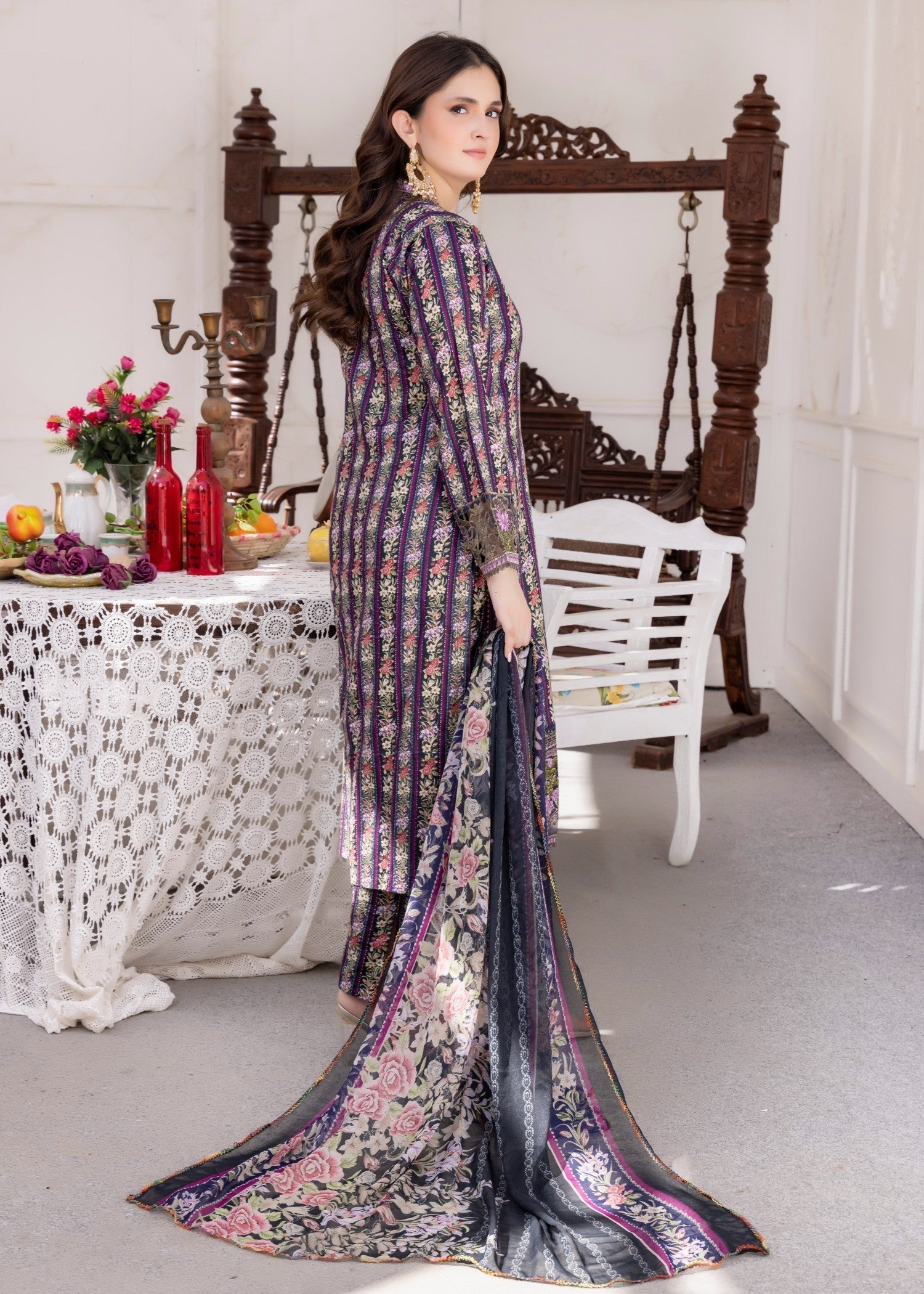 Polawn PD 24 405 B NAYAB PRET LAWN COLLECTION Women 3pcs