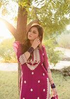 Amna Ismail PATILA DRESS PINK / WHITE SHALWAR KAMEEZ Women 3pcs
