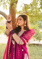 Amna Ismail PATILA DRESS PINK / WHITE SHALWAR KAMEEZ Women 3pcs