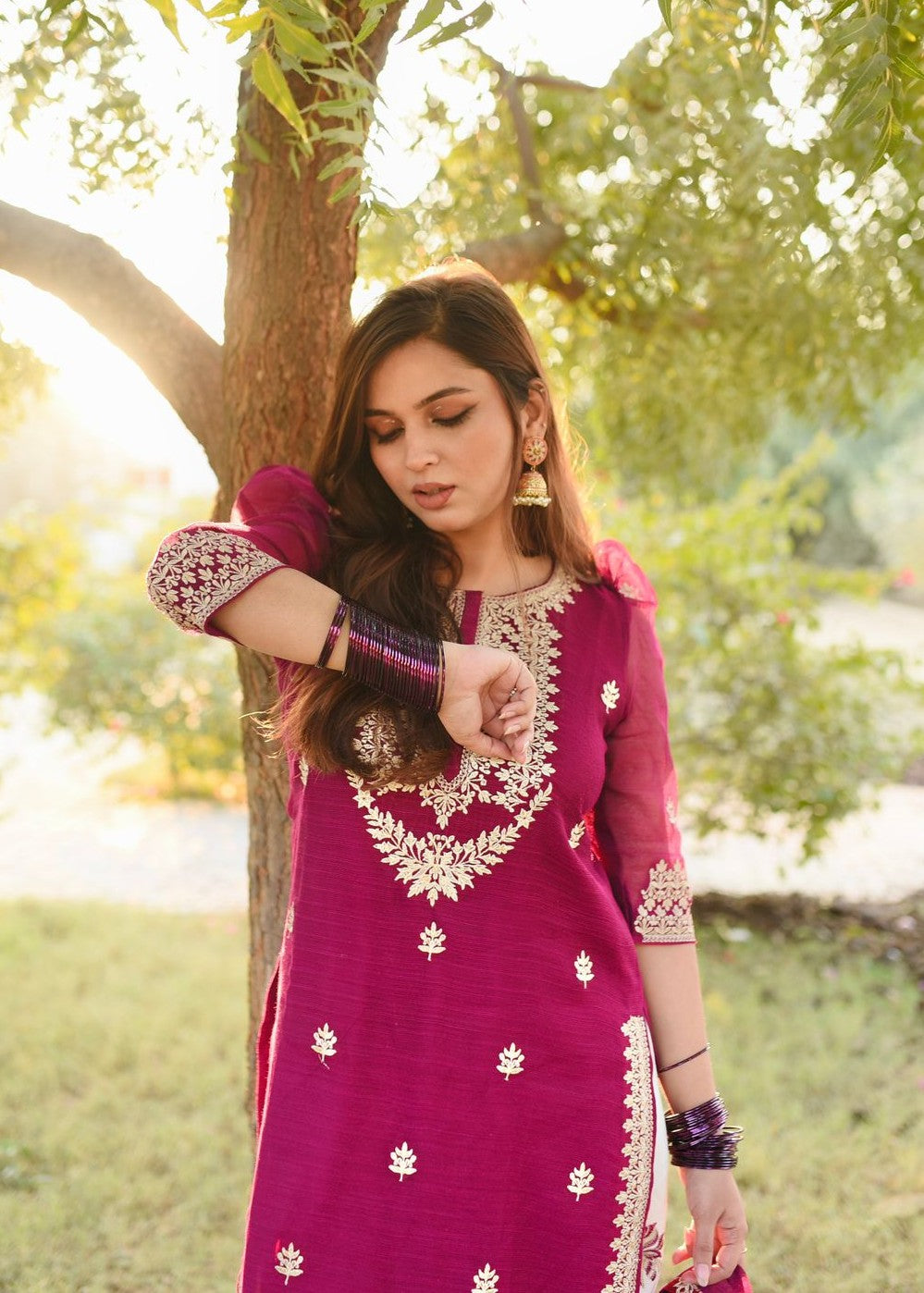 Amna Ismail PATILA DRESS PINK / WHITE SHALWAR KAMEEZ Women 3pcs