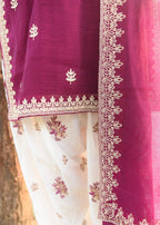 Amna Ismail PATILA DRESS PINK / WHITE SHALWAR KAMEEZ Women 3pcs
