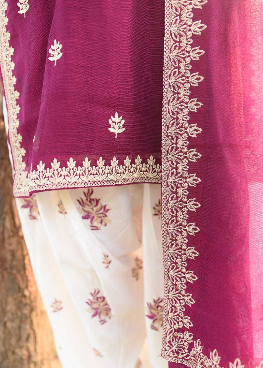 Amna Ismail PATILA DRESS PINK / WHITE SHALWAR KAMEEZ Women 3pcs