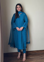 Ayesha B blue lubab Women 3pcs