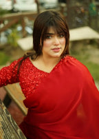 Anabiya Chandani moonlight Red Women 3pcs
