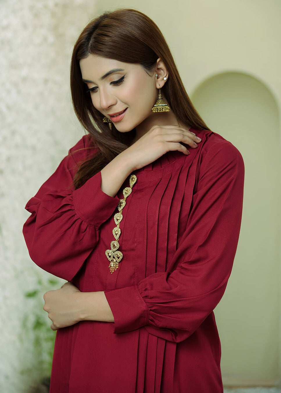 Elara Official Pleated Grace set Women 2pcs