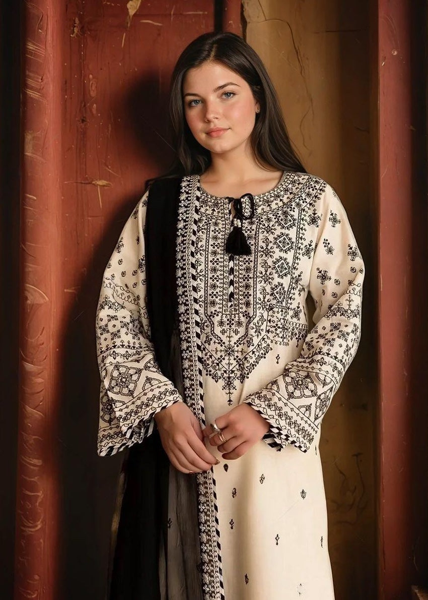 Chaudhary Arts Arfa Embroidered (stitched) Women 3pcs