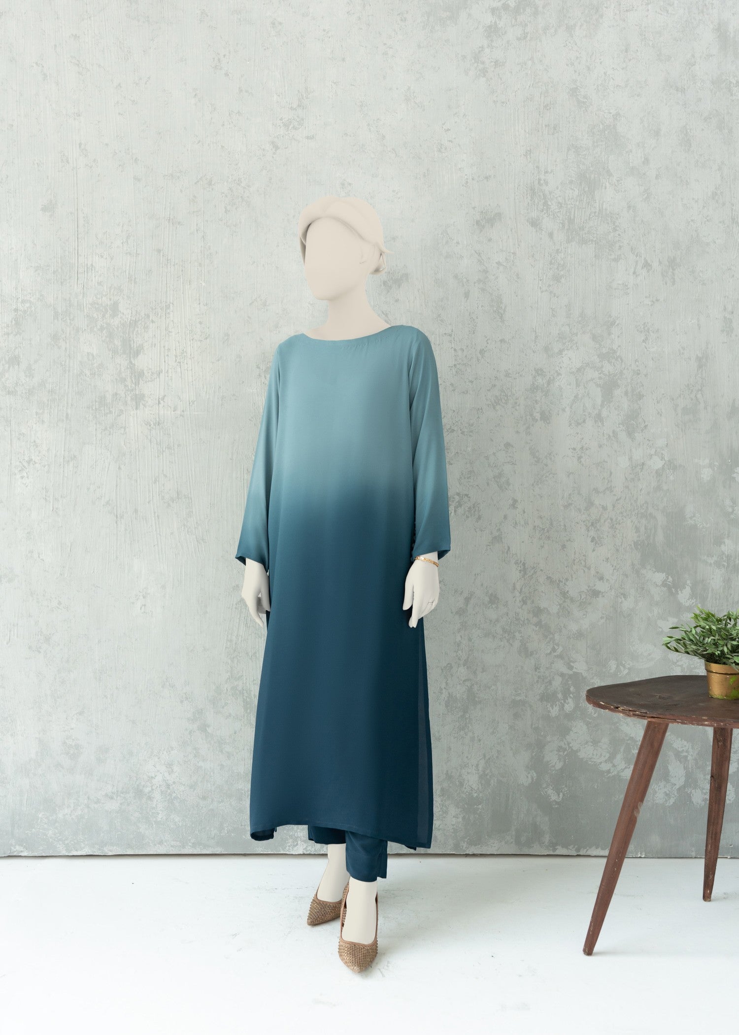 Zaira and Mahnoor Cyan Women 2pcs