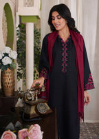 Deysia Khaddar Black Women 2pcs