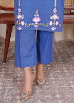Deysia Khaddar Blue Women 2pcs