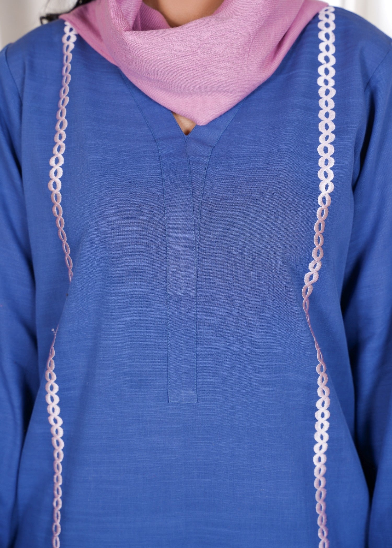 Deysia Khaddar Blue Women 2pcs