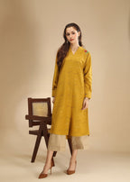 Aster Long Button Embroidery Shirt Women 1pcs