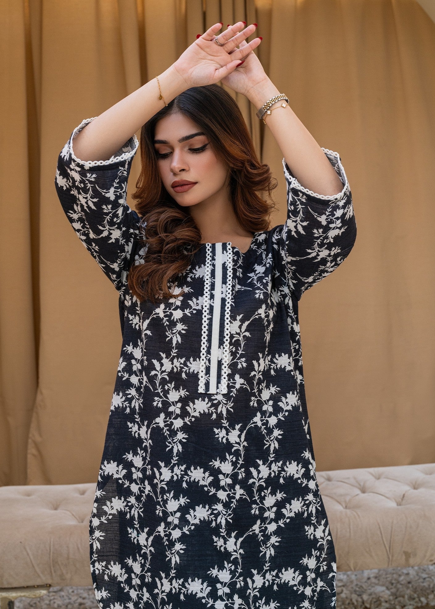 Rangeen Black Orchid Set Women 2pcs
