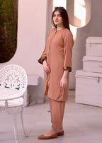 Elara Official ZIPPER COAT SET EL348G Women 2pcs