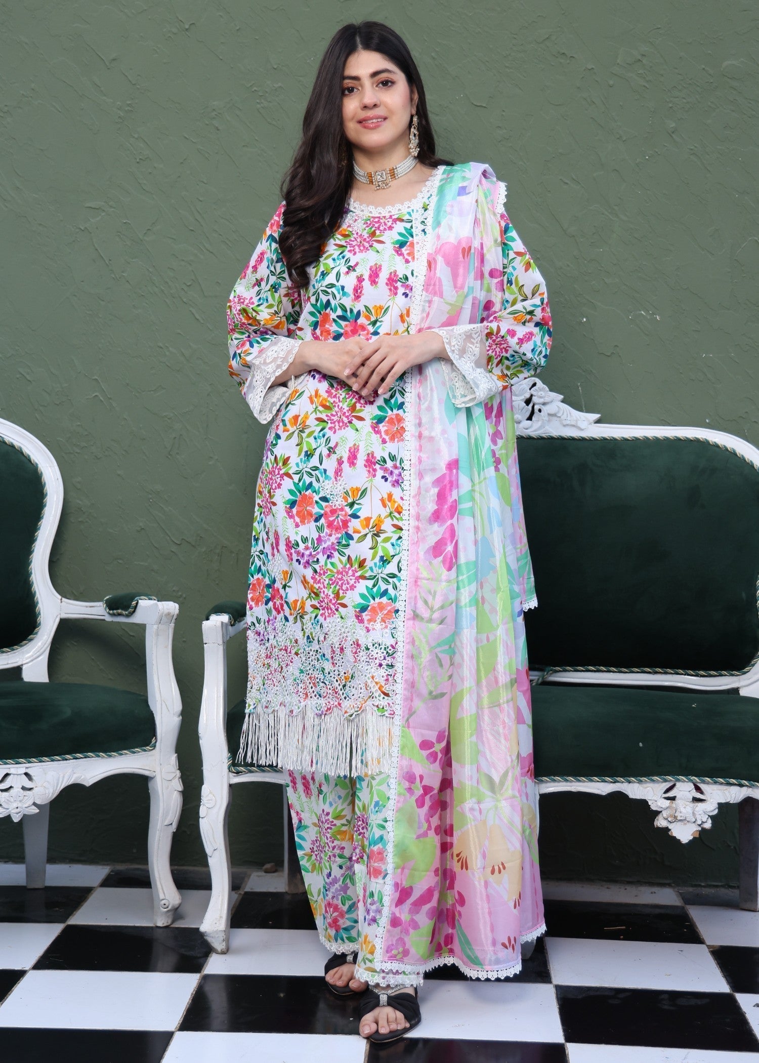 Polawn PD LAWN 107 | PRET LAWN COLLECTION Women 3pcs