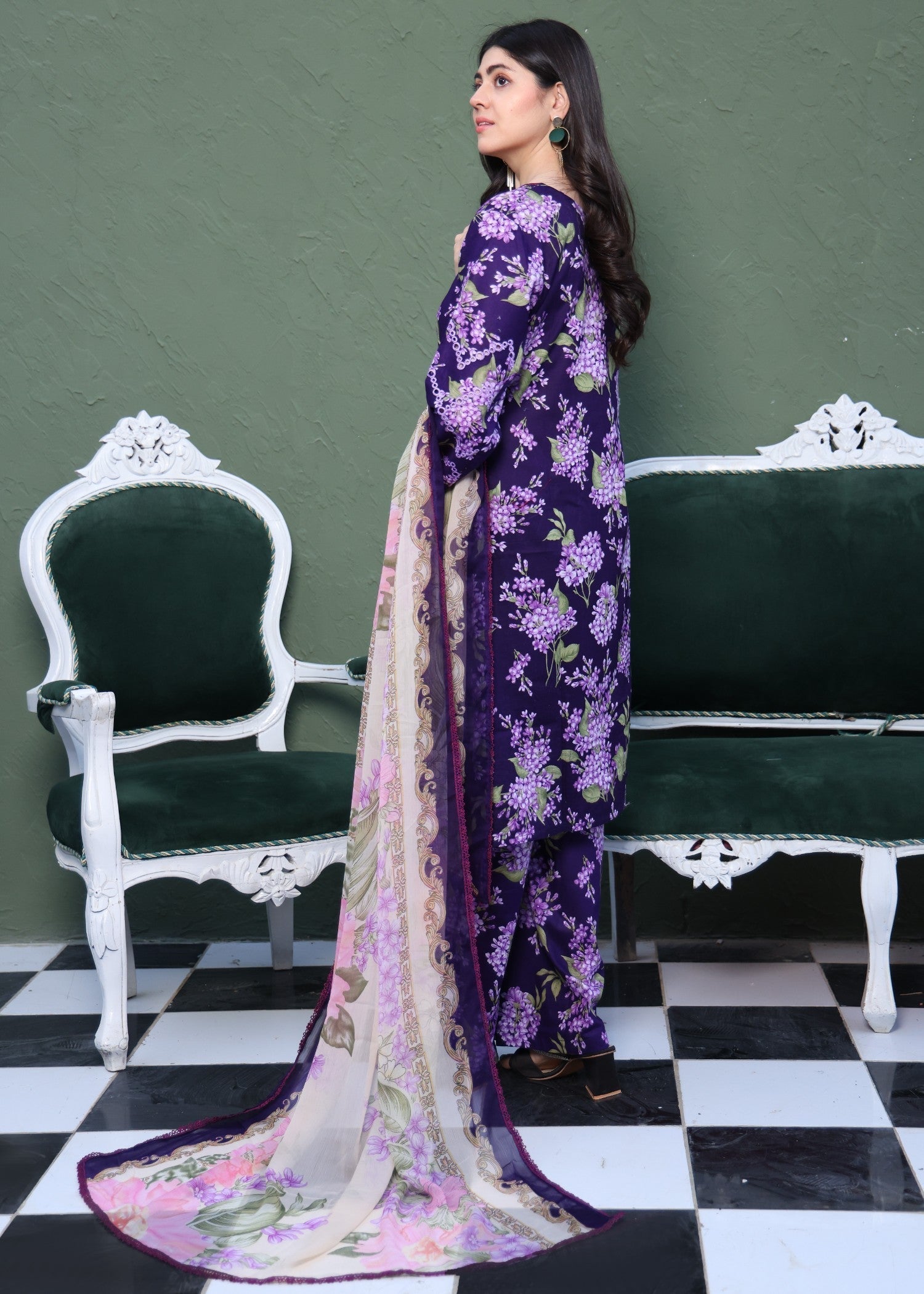 Polawn PD LAWN 108 | PRET LAWN COLLECTION Women 3pcs