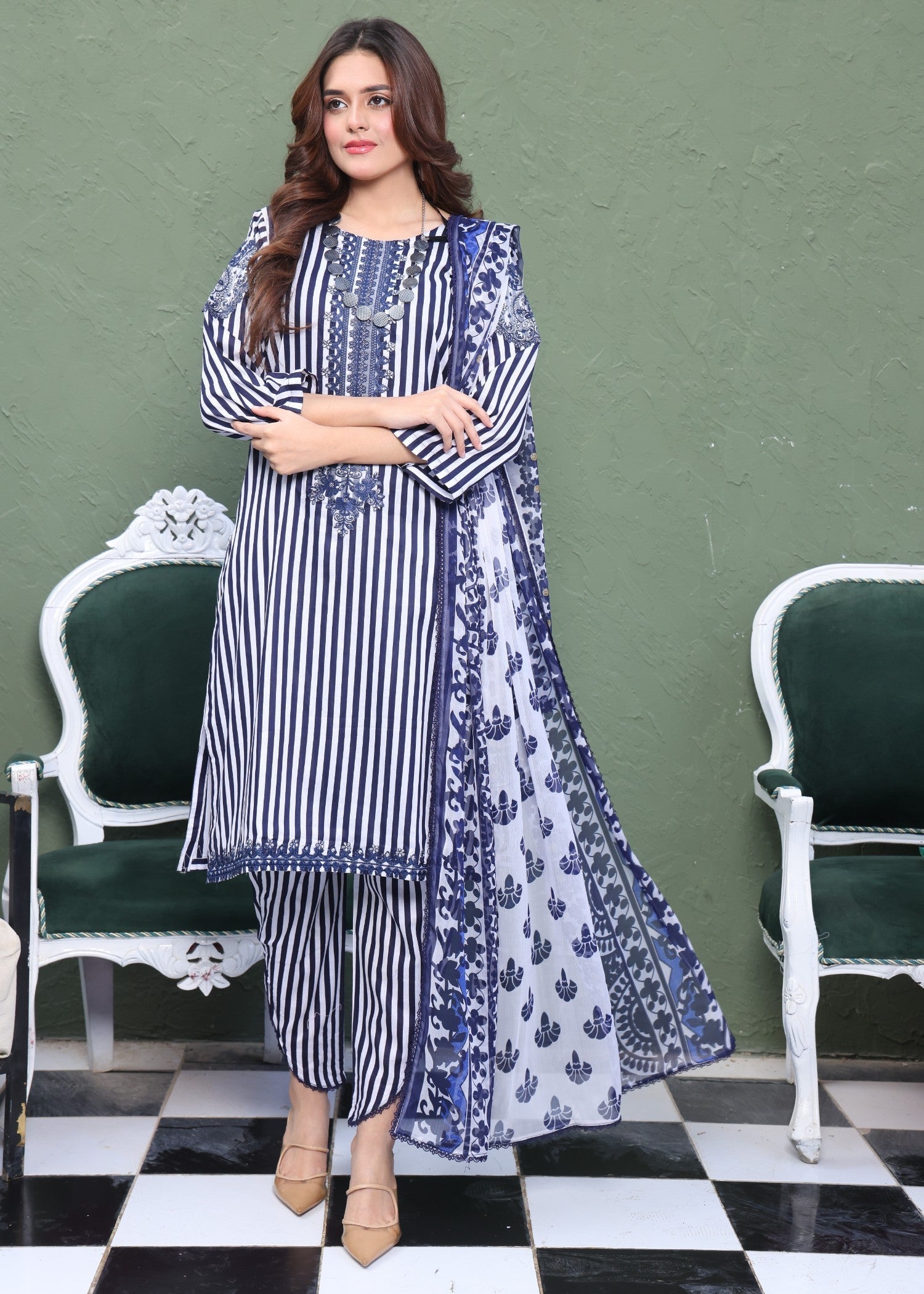 Polawn PD LAWN 109 A | PRET LAWN COLLECTION Women 3pcs