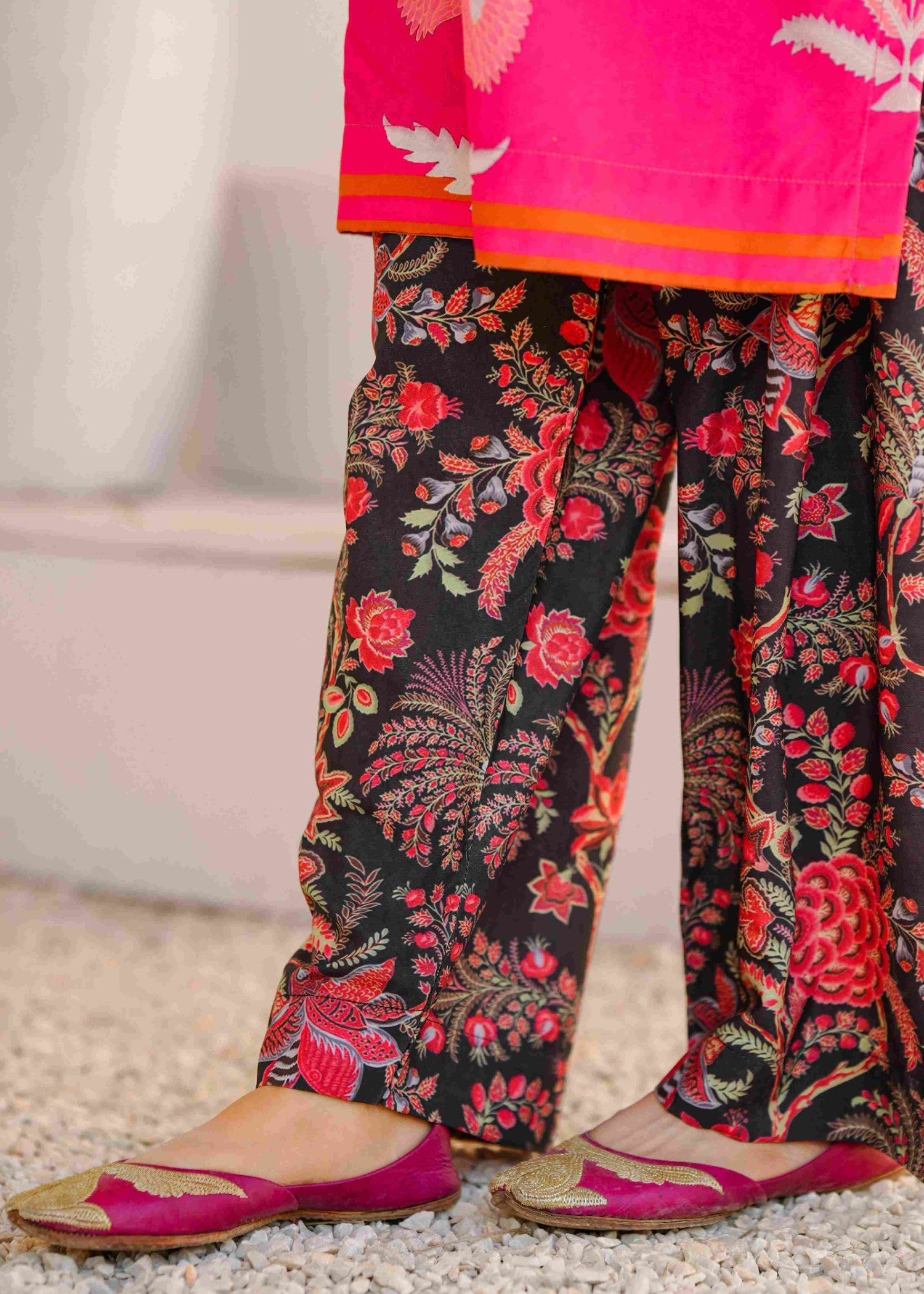 Zuruj Pret Fuchsia Flora Women 2pcs