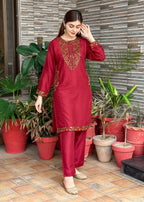 Tawakal Closet Maroon Sequence Women 2pcs