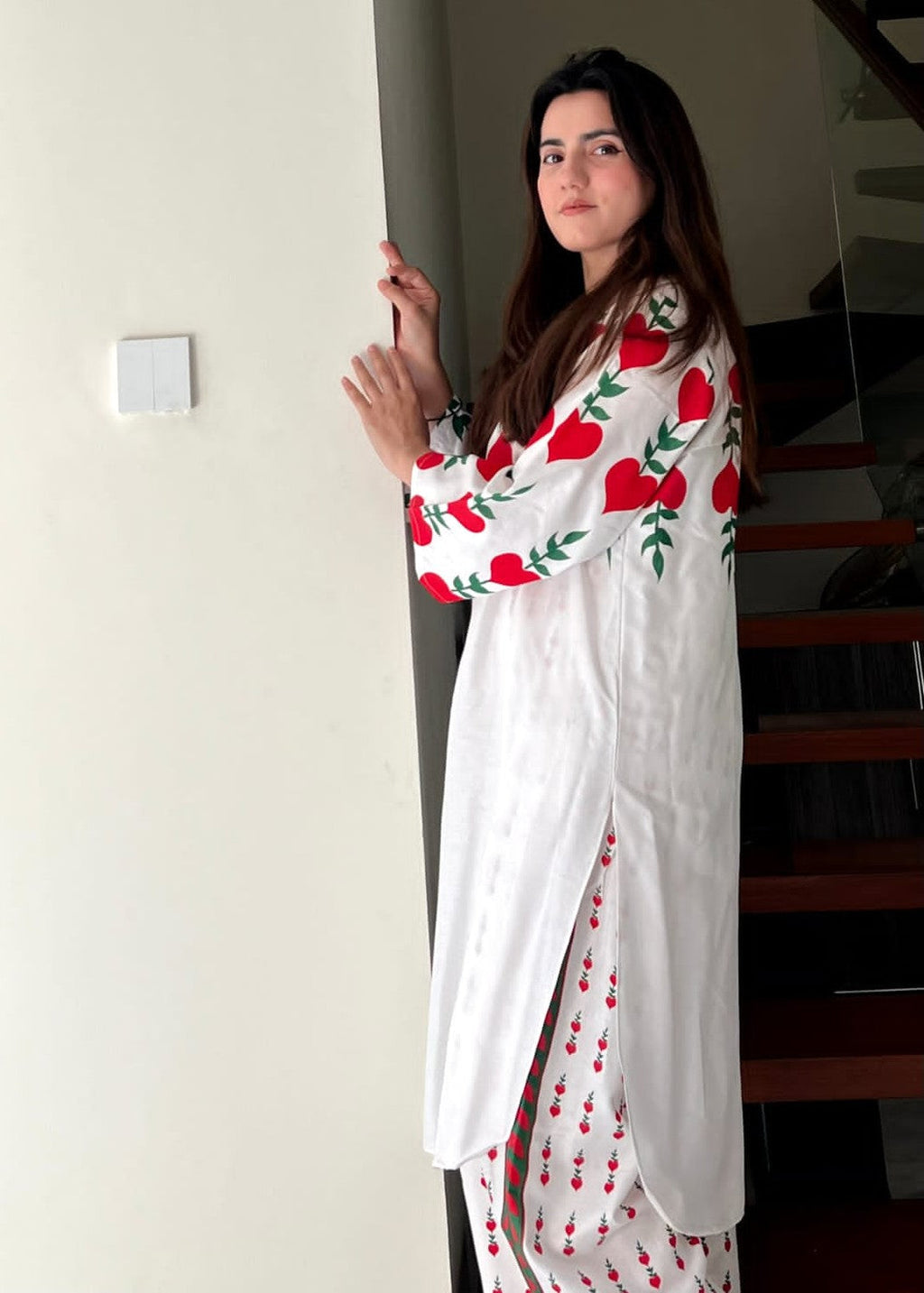 Anabya Garments Red Dove Women 2pcs