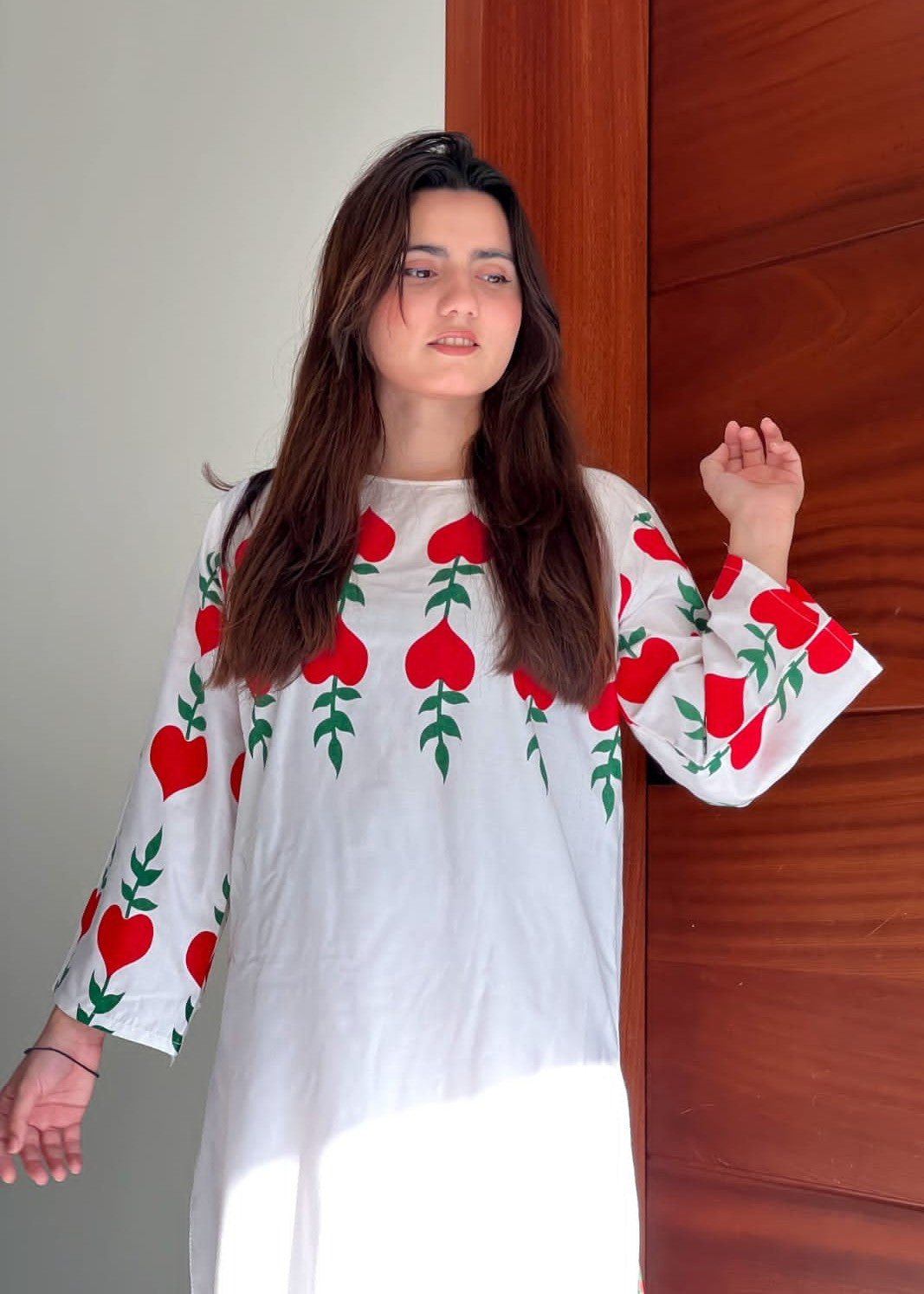 Anabya Garments Red Dove Women 2pcs