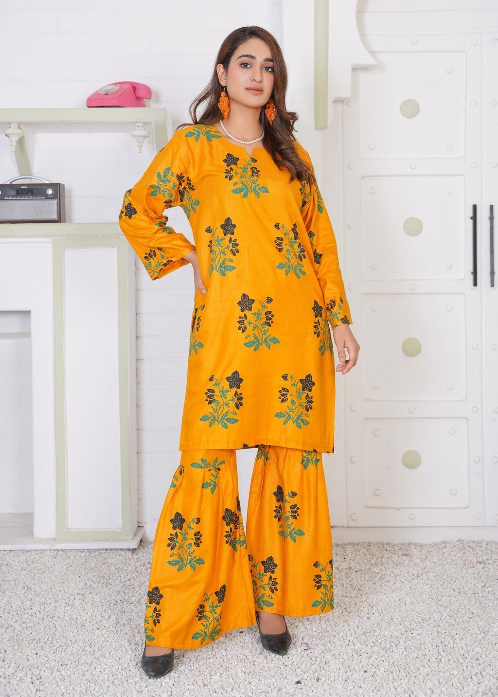 Anabya Garments Mustard Gharara Women 2pcs