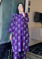 Anabya Garments Purple Rose Women 2pcs