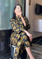 Anabya Garments Black Palm Tree Women 2pcs