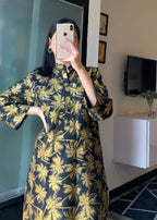 Anabya Garments Black Palm Tree Women 2pcs