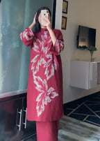 Anabya Garments Jazmeen Maroon Women 2pcs