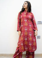 Anabya Garments Maroon ilma Women 2pcs