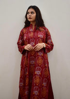 Anabya Garments Maroon ilma Women 2pcs