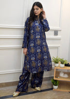 Anabya Garments Navy ilma Women 2pcs
