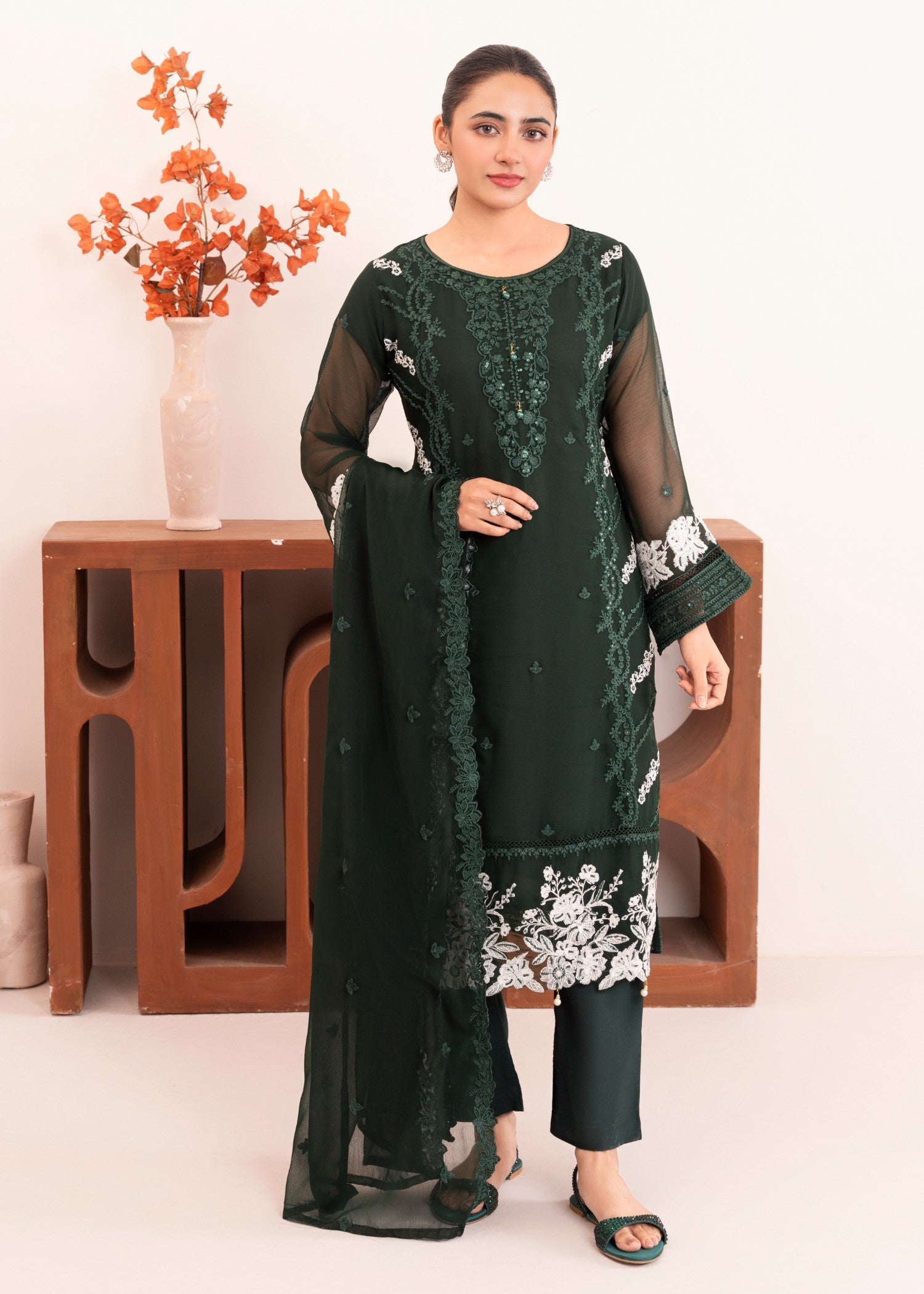 RUBBY FERRY CLOTHING HANIA AMIR BOTTLE GREEN Women 3pcs