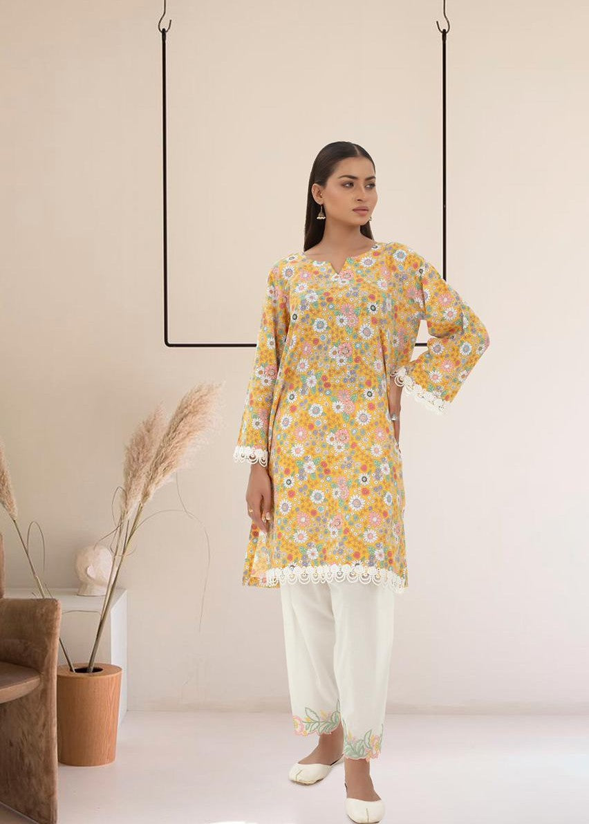 Deysia Daffodil | Embroidered Lace Set Women 2pcs