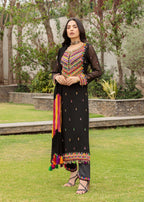 Khuda Baksh Creations Z 301 Black Women 4pcs