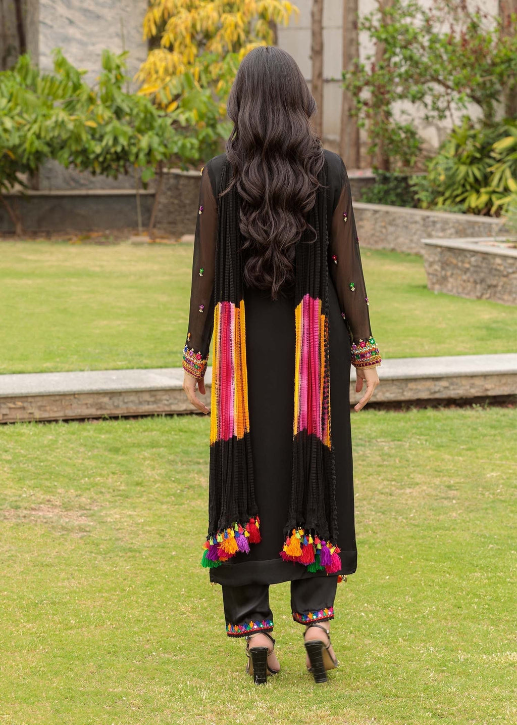 Khuda Baksh Creations Z 301 Black Women 4pcs