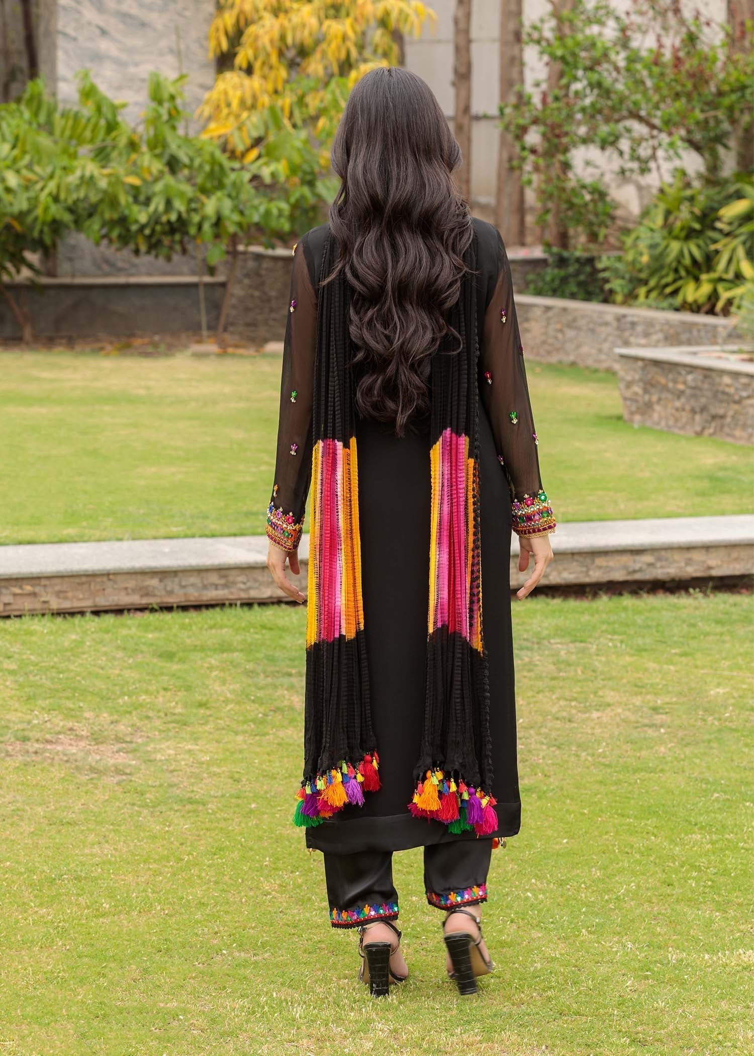 Khuda Baksh Creations Z 301 Black Women 4pcs