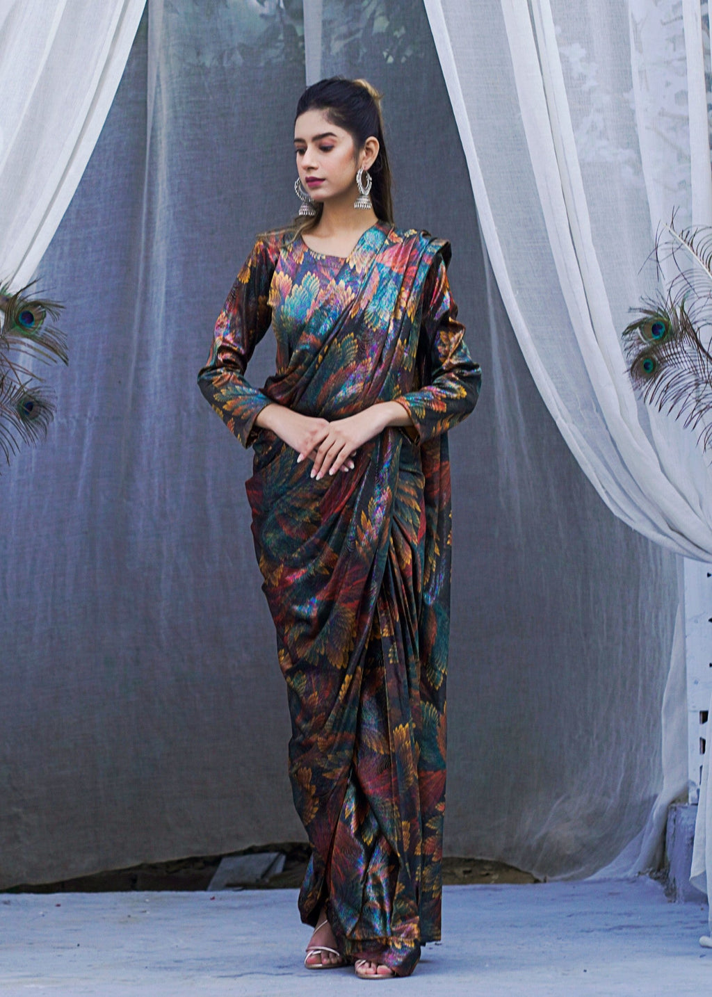Miss & Mrs Saree Women 2pcs